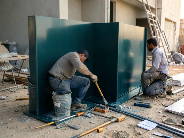 Aluminum Facade Installation