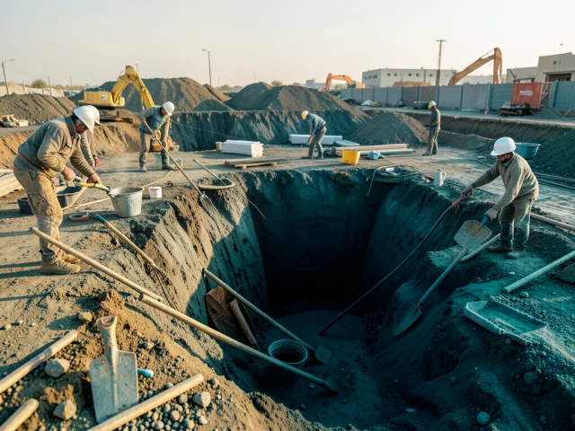 Commercial Building Pit Excavation