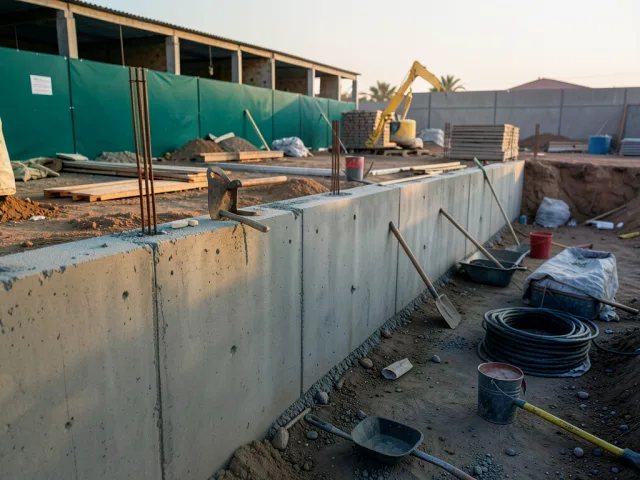 Concrete Retaining Wall Construction