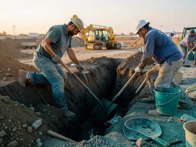 Drainage Channel Digging