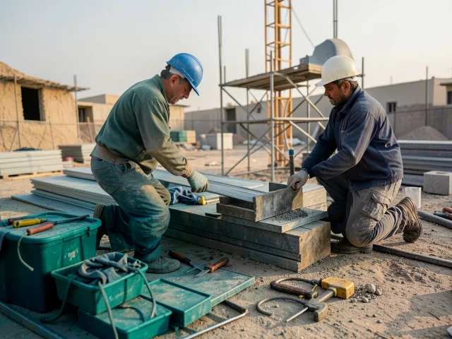فك سقالات طارئ
