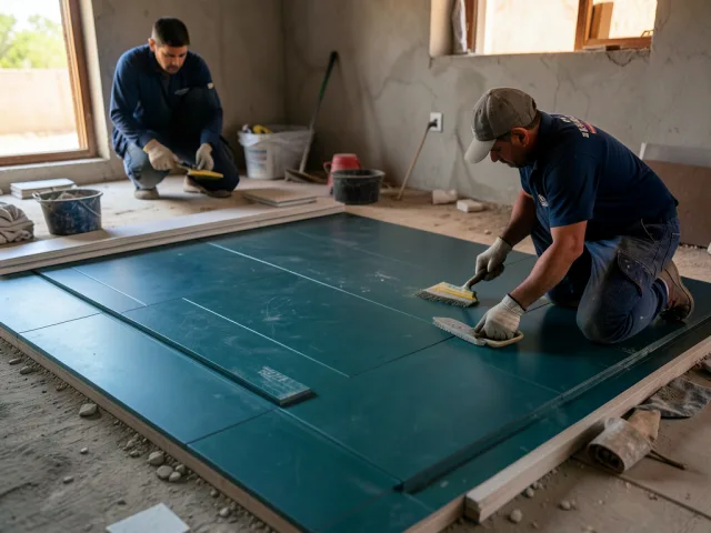 تركيب أرضيات خشب مهندسة