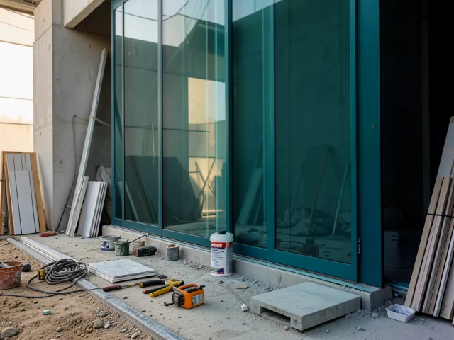 Glass Facade Installation