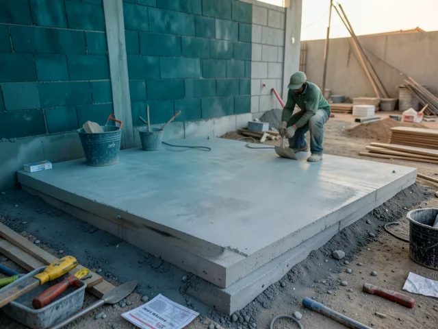 Pool Deck Concrete Slab