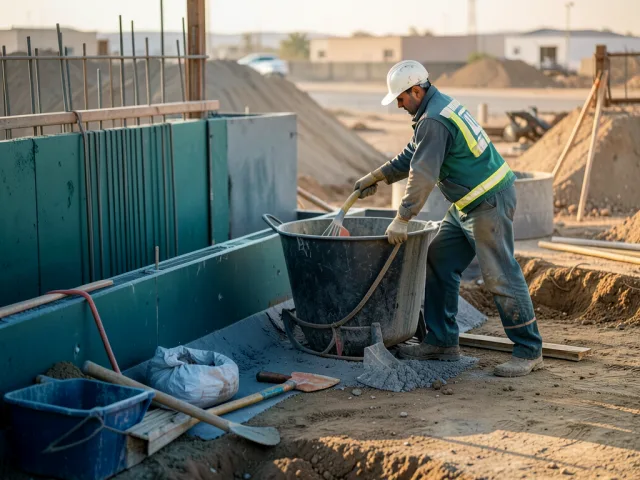 Retaining Wall Drainage Installation