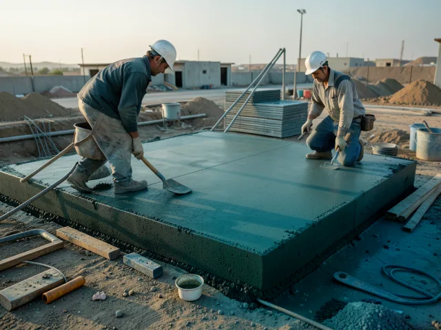 Roof Slab Concrete Pouring