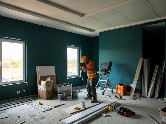 استبدال سقف الجبس المتدلي