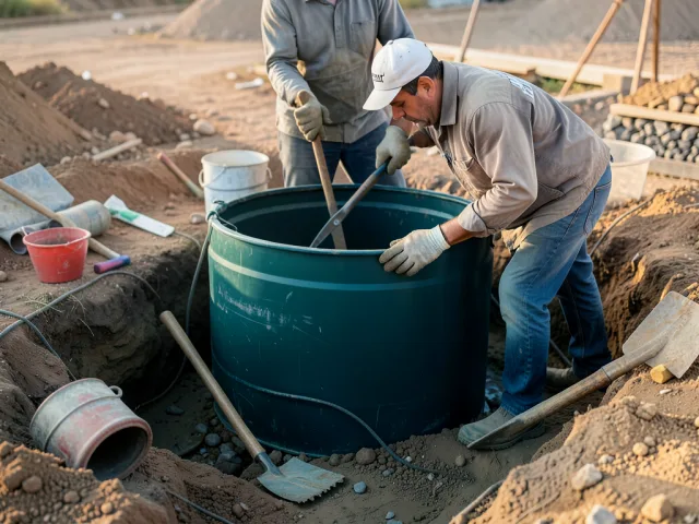 Septic tank lining