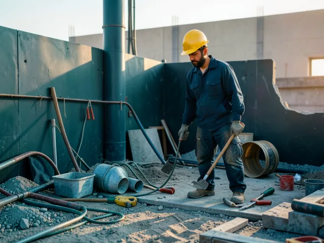 إصلاح تسربات المياه تحت الأرض