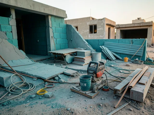 Villa Roof Structure Removal